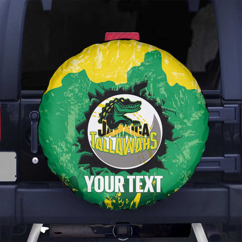 Custom Jamaica Cricket Spare Tire Cover Go Champions Tallawahs Grunge Style