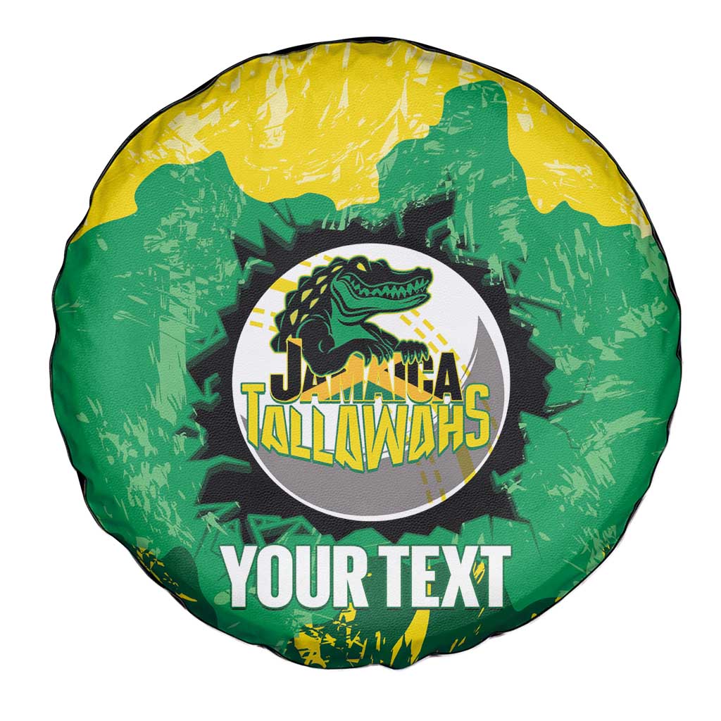 Custom Jamaica Cricket Spare Tire Cover Go Champions Tallawahs Grunge Style