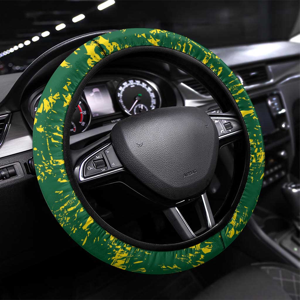 Jamaica Cricket Steering Wheel Cover Go Champions Tallawahs Grunge Style