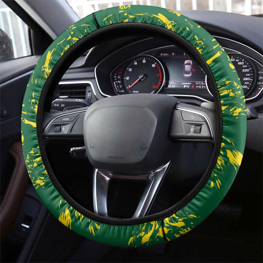 Jamaica Cricket Steering Wheel Cover Go Champions Tallawahs Grunge Style