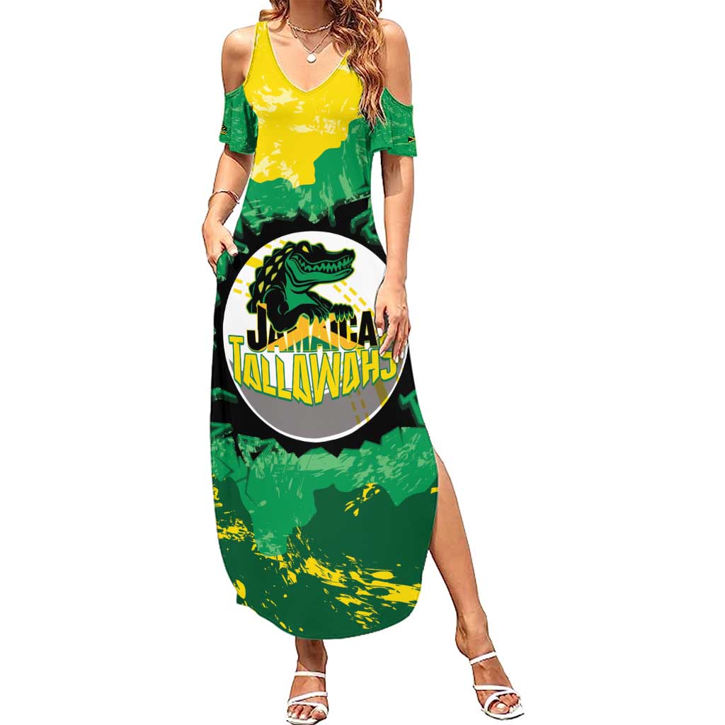 Custom Jamaica Cricket Summer Maxi Dress Go Champions Tallawahs Grunge Style