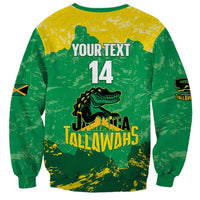 Custom Jamaica Cricket Sweatshirt Go Champions Tallawahs Grunge Style