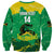 Custom Jamaica Cricket Sweatshirt Go Champions Tallawahs Grunge Style