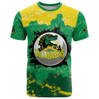 Custom Jamaica Cricket T Shirt Go Champions Tallawahs Grunge Style
