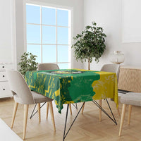 Custom Jamaica Cricket Tablecloth Go Champions Tallawahs Grunge Style