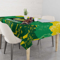 Custom Jamaica Cricket Tablecloth Go Champions Tallawahs Grunge Style
