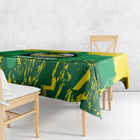 Custom Jamaica Cricket Tablecloth Go Champions Tallawahs Grunge Style