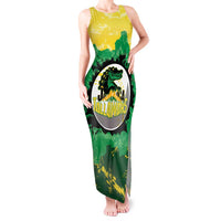 Custom Jamaica Cricket Tank Maxi Dress Go Champions Tallawahs Grunge Style