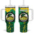 Custom Jamaica Cricket Tumbler With Handle Go Champions Tallawahs Grunge Style