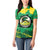 Custom Jamaica Cricket Women Polo Shirt Go Champions Tallawahs Grunge Style