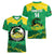 Custom Jamaica Cricket Women V-Neck T-Shirt Go Champions Tallawahs Grunge Style