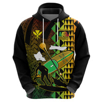 Personalised Paddle Board Hawaii Hoodie Molokai 2 Oahu World Championships Kakau Pattern - Wonder Print Shop
