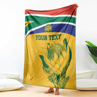 Custom South Africa Cricket Blanket Go Champions World Cup Proteas