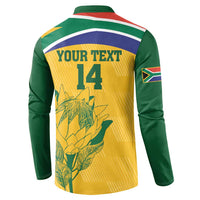 Custom South Africa Cricket Button Sweatshirt Go Champions World Cup Proteas - Wonder Print Shop