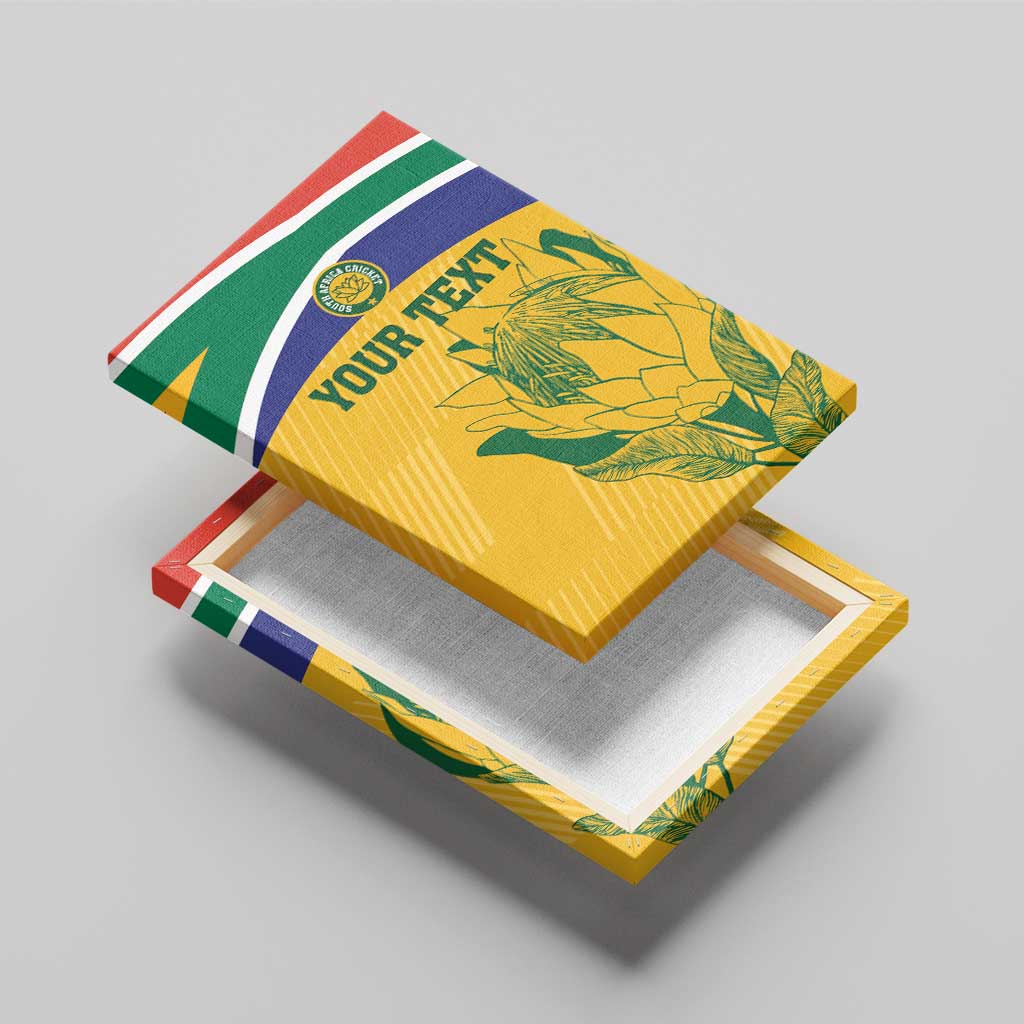 Custom South Africa Cricket Canvas Wall Art Go Champions World Cup Proteas - Wonder Print Shop