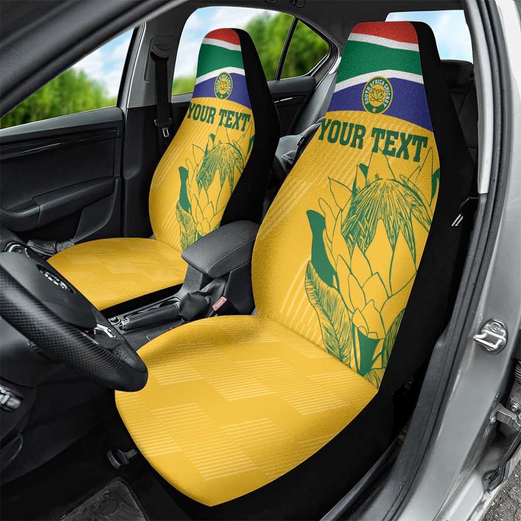 Custom South Africa Cricket Car Seat Cover Go Champions World Cup Proteas - Wonder Print Shop