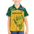Custom South Africa Cricket Family Matching Off Shoulder Maxi Dress and Hawaiian Shirt Go Champions World Cup Proteas - Wonder Print Shop