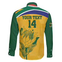 Custom South Africa Cricket Family Matching Tank Maxi Dress and Hawaiian Shirt Go Champions World Cup Proteas - Wonder Print Shop