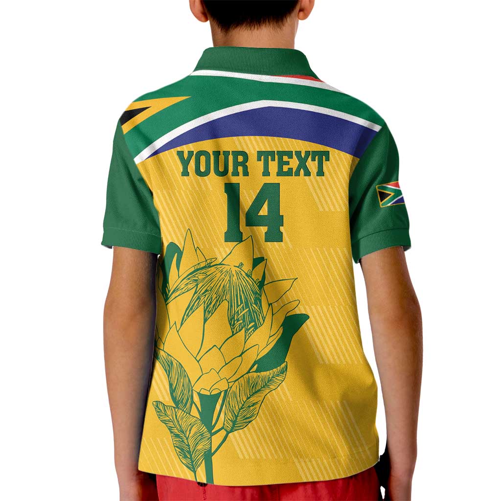 Custom South Africa Cricket Kid Polo Shirt Go Champions World Cup Proteas - Wonder Print Shop