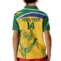 Custom South Africa Cricket Kid Polo Shirt Go Champions World Cup Proteas - Wonder Print Shop