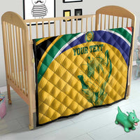Custom South Africa Cricket Quilt Go Champions World Cup Proteas - Wonder Print Shop