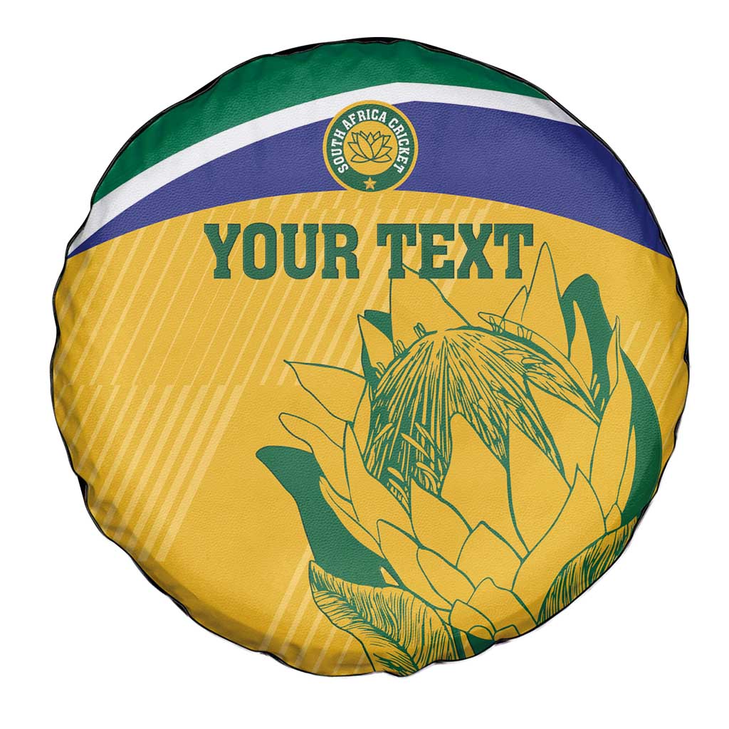 Custom South Africa Cricket Spare Tire Cover Go Champions World Cup Proteas - Wonder Print Shop