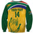 Custom South Africa Cricket Sweatshirt Go Champions World Cup Proteas - Wonder Print Shop