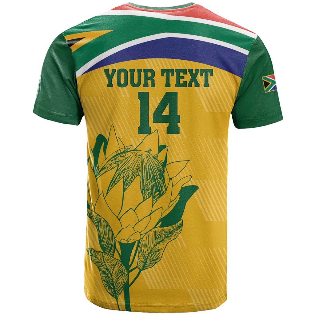 Custom South Africa Cricket T Shirt Go Champions World Cup Proteas - Wonder Print Shop