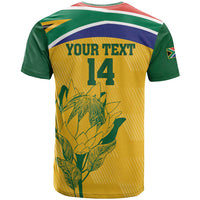 Custom South Africa Cricket T Shirt Go Champions World Cup Proteas - Wonder Print Shop