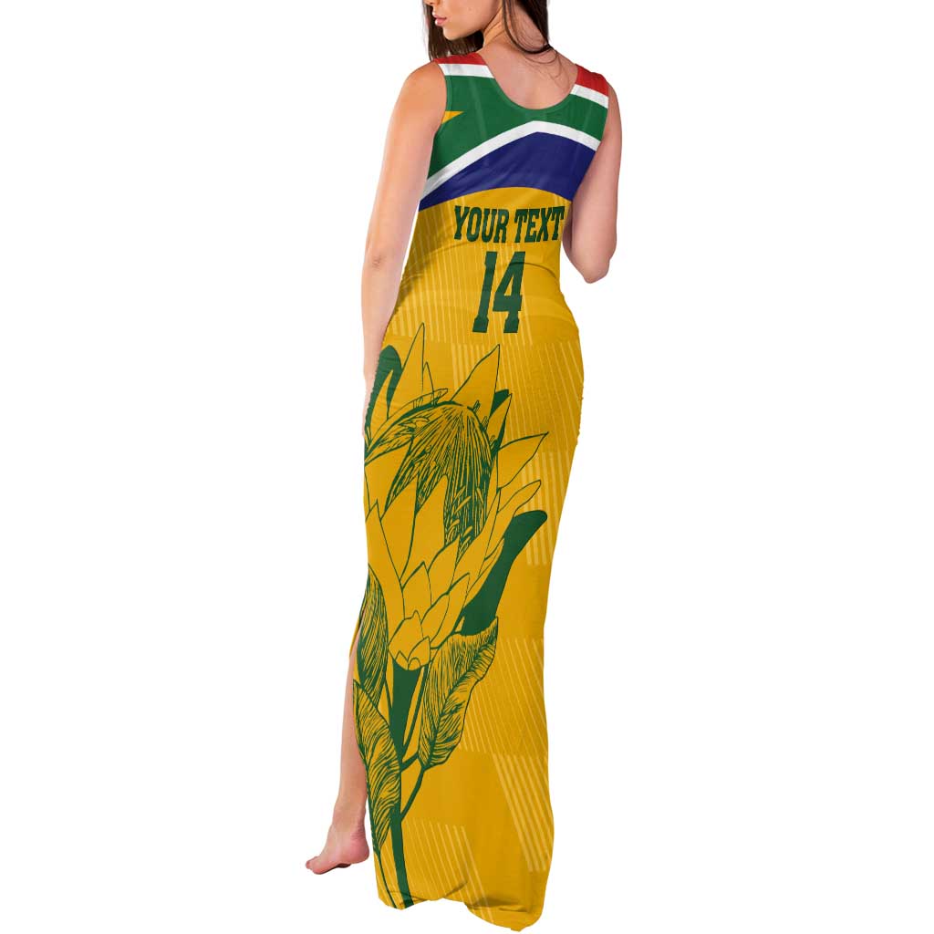Custom South Africa Cricket Tank Maxi Dress Go Champions World Cup Proteas - Wonder Print Shop