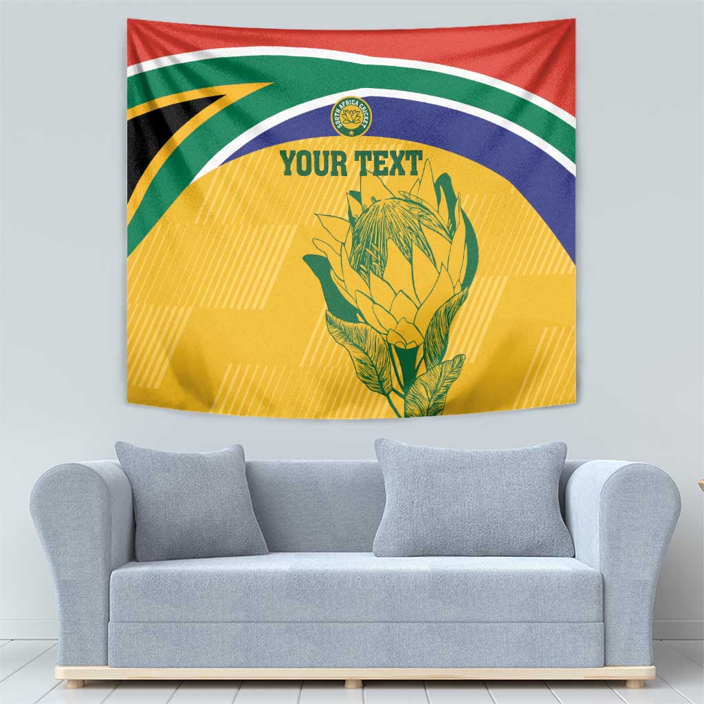 Custom South Africa Cricket Tapestry Go Champions World Cup Proteas - Wonder Print Shop