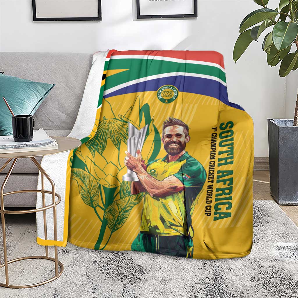 South Africa Cricket Blanket 1st Champions World Cup Proud Of Our Boys