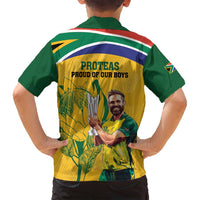 South Africa Cricket Family Matching Long Sleeve Bodycon Dress and Hawaiian Shirt 1st Champions World Cup Proud Of Our Boys - Wonder Print Shop