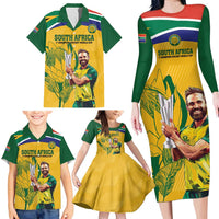 South Africa Cricket Family Matching Long Sleeve Bodycon Dress and Hawaiian Shirt 1st Champions World Cup Proud Of Our Boys - Wonder Print Shop