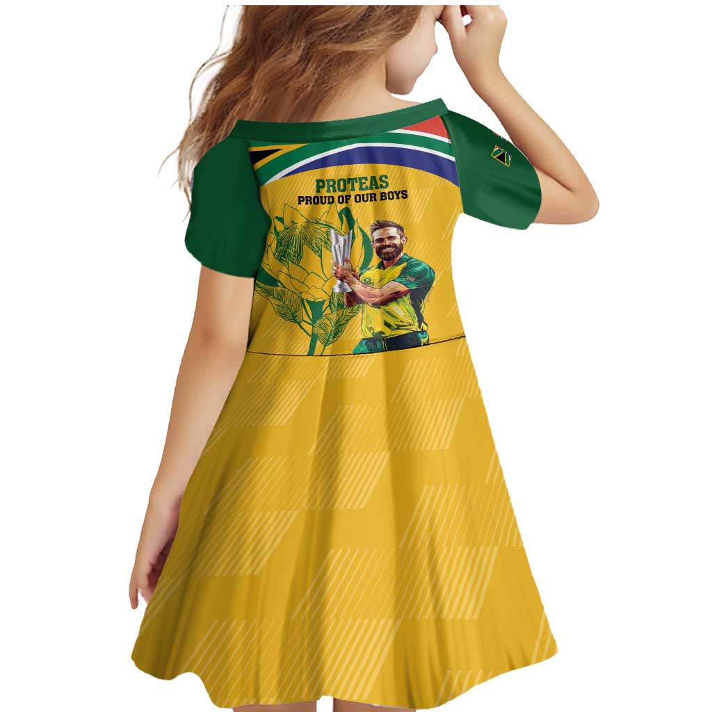 South Africa Cricket Family Matching Mermaid Dress and Hawaiian Shirt 1st Champions World Cup Proud Of Our Boys - Wonder Print Shop