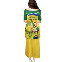 South Africa Cricket Family Matching Puletasi and Hawaiian Shirt 1st Champions World Cup Proud Of Our Boys - Wonder Print Shop