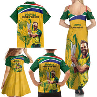 South Africa Cricket Family Matching Summer Maxi Dress and Hawaiian Shirt 1st Champions World Cup Proud Of Our Boys - Wonder Print Shop
