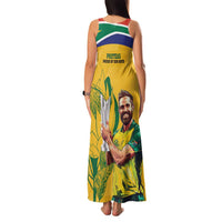 South Africa Cricket Family Matching Tank Maxi Dress and Hawaiian Shirt 1st Champions World Cup Proud Of Our Boys - Wonder Print Shop