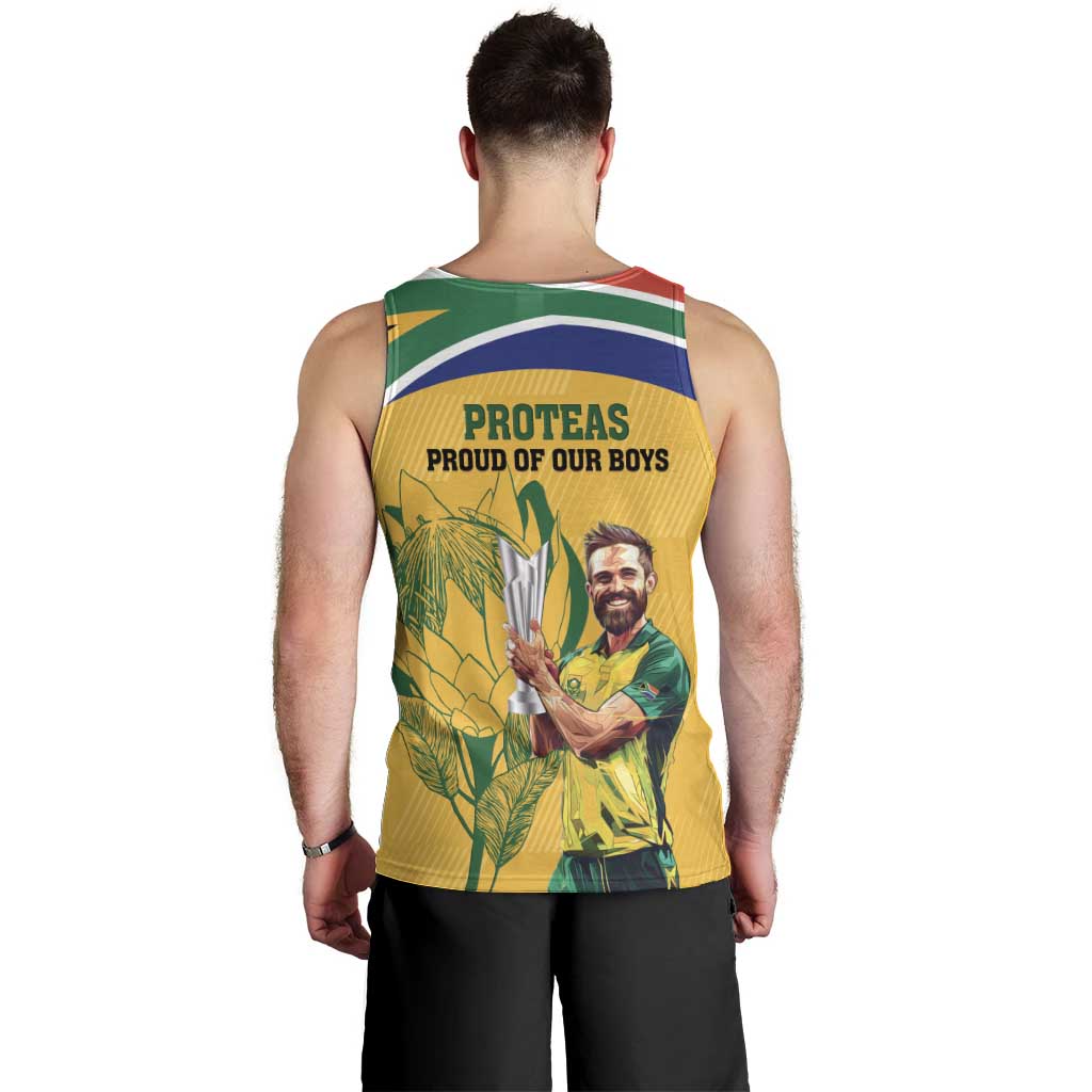 South Africa Cricket Men Tank Top 1st Champions World Cup Proud Of Our Boys - Wonder Print Shop