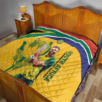 South Africa Cricket Quilt 1st Champions World Cup Proud Of Our Boys - Wonder Print Shop