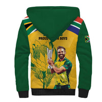 South Africa Cricket Sherpa Hoodie 1st Champions World Cup Proud Of Our Boys - Wonder Print Shop