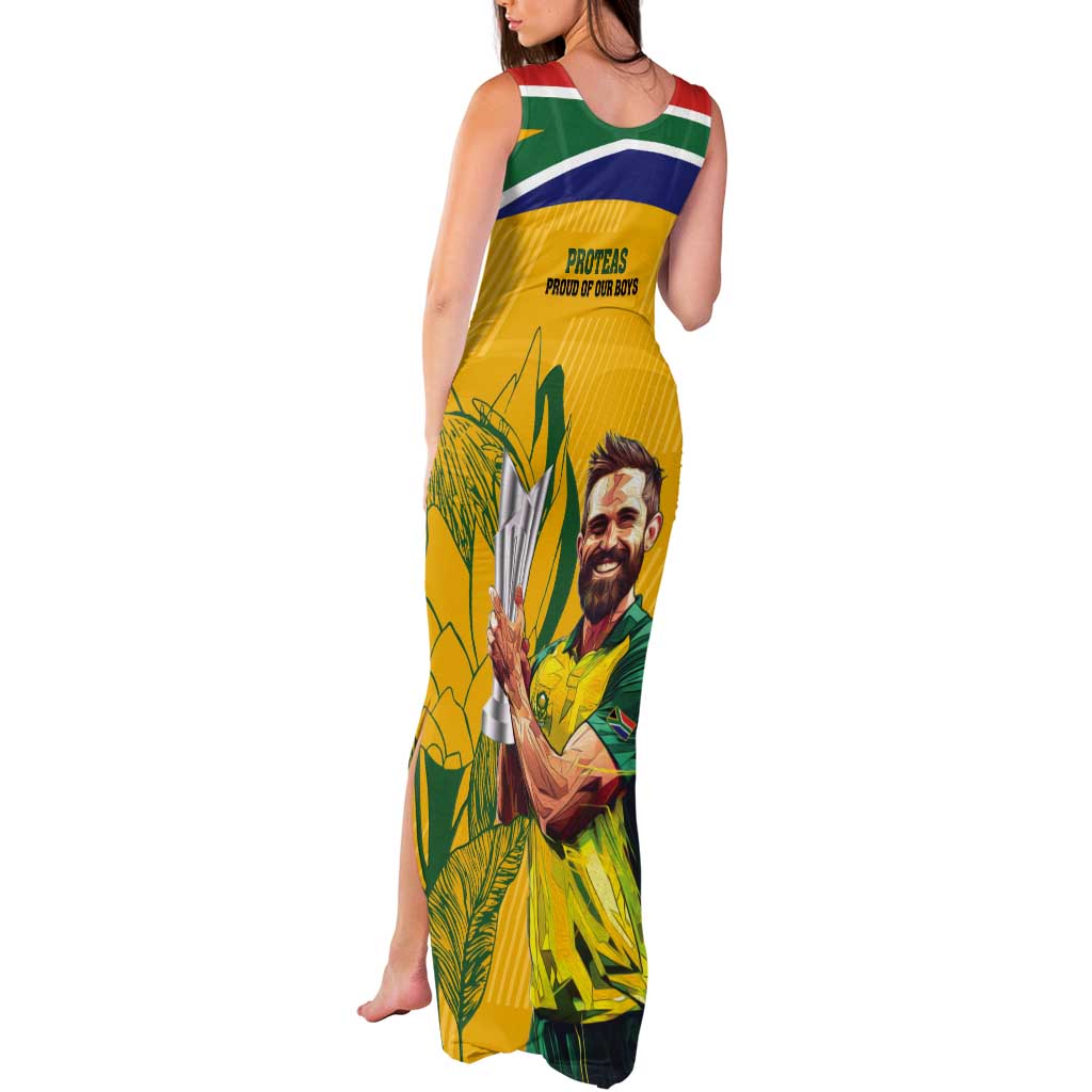 South Africa Cricket Tank Maxi Dress 1st Champions World Cup Proud Of Our Boys - Wonder Print Shop