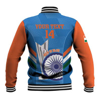 Custom India Cricket Baseball Jacket 2nd Champions World Cup Men In Blue - Wonder Print Shop