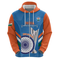Custom India Cricket Hoodie 2nd Champions World Cup Men In Blue - Wonder Print Shop