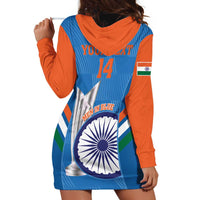 Custom India Cricket Hoodie Dress 2nd Champions World Cup Men In Blue - Wonder Print Shop