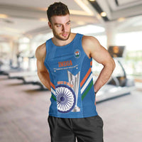 Custom India Cricket Men Tank Top 2nd Champions World Cup Men In Blue - Wonder Print Shop