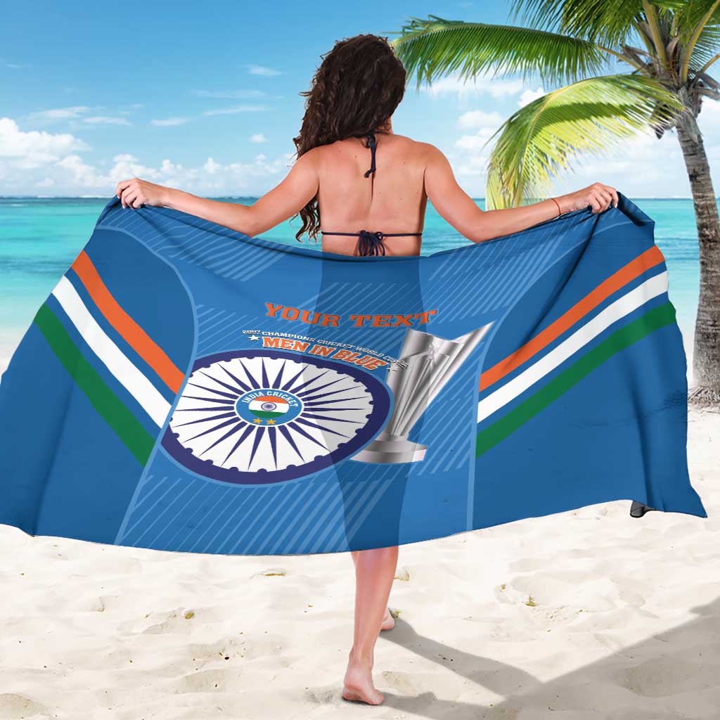 Custom India Cricket Sarong 2nd Champions World Cup Men In Blue - Wonder Print Shop