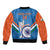 Custom India Cricket Sleeve Zip Bomber Jacket 2nd Champions World Cup Men In Blue - Wonder Print Shop