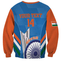 Custom India Cricket Sweatshirt 2nd Champions World Cup Men In Blue - Wonder Print Shop