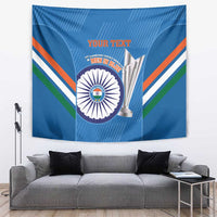 Custom India Cricket Tapestry 2nd Champions World Cup Men In Blue - Wonder Print Shop